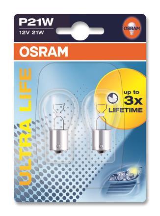 Ampoule OSRAM 2 ✕ P21W - ref. 7506ULT-02B